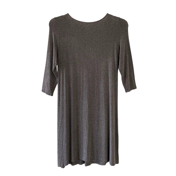 EILEEN FISHER Women's Size Small Autumn Brown Sequin Embellished Pullover Dress - Picture 4 of 7